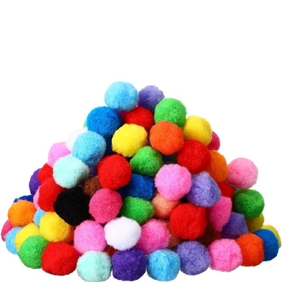 ZTTD 900 Pcs Multicolor Pom Poms, Pom Poms for Crafts, Soft and Fluffy Craft Pompoms, Assorted Sizes and Colors Pompom Balls, for DIY Arts, Home Decorations Crafts Supplies