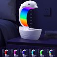 thumbnail image 4 of RKSTN humidifiers for bedroom Water Droplet Humidifier Dolphins Oppose Gravitys Humidifier And Bluetooth Speaker And Colorful Night Light Waterless Auto-Off Move For Home Office Baby Bedroom, 4 of 8