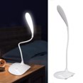 thumbnail image 3 of Lampe de Table LED, Lampe Portable Compacte 360 Col de Cygne Contrôle Tactile Léger 3 Niveaux Luminosité Pliable pour le Bureau, 3 of 8