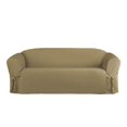 thumbnail image 1 of Linen Store SC406790 Microsuede Slip Furniture Protector for Sofa, Taupe, 1 of 2