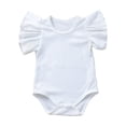 thumbnail image 1 of MIASHUI Baby Clothes Baby Boys Girls Solid Ruffle Romper Bodysuit Clothes Outfits,White,18-24 Months, 1 of 4