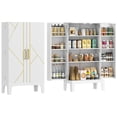 thumbnail image 1 of HOMCOM Armoire de Rangement pour Garde-Manger de Cuisine avec Étagères à 4 Niveaux, 8 Porte-Épices, 1 of 10