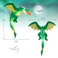 thumbnail image 3 of Costway 5 FT Hanging Halloween Inflatable Fire-breathing Dragon Flying Decoration Yard, 3 of 9