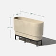 thumbnail image 4 of Veradek Demi Series Raised 30" Long Plastic-Stone Planter, 4 of 8