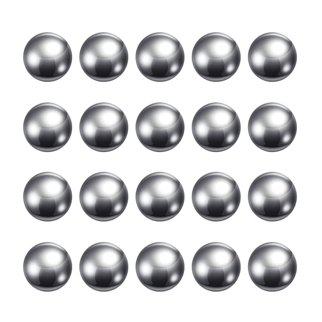 Unique Bargains Billes de Roulement en Acier au Carbone 16 mm Polies avec Précision, Lot de 50