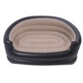 thumbnail image 1 of TOPINCN Inflatable Sofa, PVC and Velvet Comfortable Blow Up Couch Lounger Portable Inflatable Chair for Outdoor for Beach Camping Picnic, 1 of 7