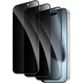 thumbnail image 1 of 3 Pack for iPhone 17 Pro Max Privacy Screen Protector, 9H Anti Spy Dark Tempered Glass Screen Protector for iPhone 17 Pro Max, Easy Installation, Bubble Free, 1 of 7