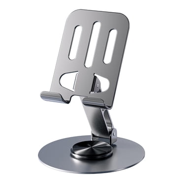 TopLLC Support de Téléphone Mobile en Métal avec Rotation à 360 ° Support Pliable pour Tablette de Bureau pour Personne Paresseuse en Liquidation