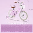 thumbnail image 3 of Costway Vélo pour Enfants 16 Pouces Vélo pour Tout-Petit Ajustable avec Roues Stabilisatrices pour Fille de 4 à 7 Ans, 3 of 9