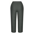 thumbnail image 5 of RXIRUCGD Capris d'Été Confortables et Amples pour Femmes, Couleur Unie, Gris Foncé, Taille : 5TG, 5 of 5