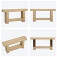 thumbnail image 4 of Long Console Table, 2-Tier Farmhouse Sofa Table Behind Couch, Rectangular Accent Console with Storage for Hallway Foyer Entrance, 4 of 7