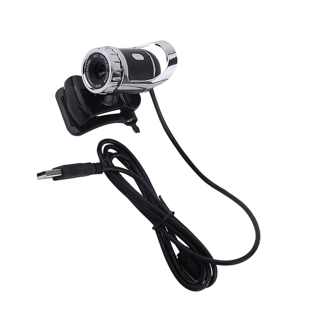 Caméra Web HD 360 Rotative avec Microphone Intégré pour PC, USB 2.0 0. Pixels à Clip pour Caméra Web, Angle Ajustable, pour Appels Vidéo Grand Écran PC, Caméra Web pour Ordinateur de Bureau Portable