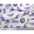 thumbnail image 3 of Soimoi Modal Satin Fabric Watermelon Fruits Print Fabric by Yard 42 Inch Wide, 3 of 3