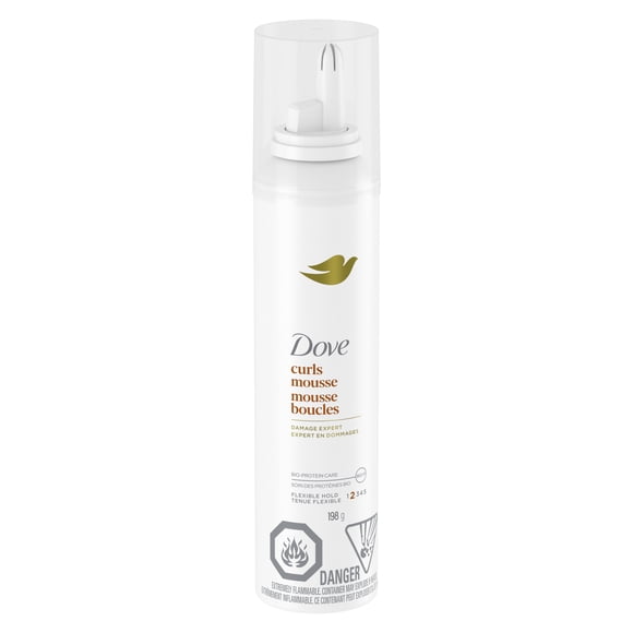 Dove Curls Mousse Flexible Hold Defined Curls, 198 g