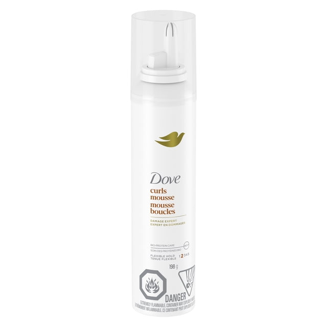 Dove Curls Mousse Flexible Hold Defined Curls, 198 g