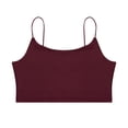 thumbnail image 3 of FOCUSNORM Women Sling Top Solid Color Crop Low Chest Sexy Bodycon Top Clothes, 3 of 5
