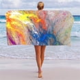thumbnail image 4 of UsRHHA Beach Towels Large Rectangle 75x150cm, Bath Towels Fiber Flowing Series, Quick Dry Towel, 4 of 7