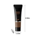 thumbnail image 2 of Full Coverage Concealer Foundation Oil Control Long Lasting Lightweight Tinted Moisturizer With 50+ Pa+++ Moisturizing Liquid Foundation Makeup Brush Set, Apply Maquillage Face Cream, 2 of 8