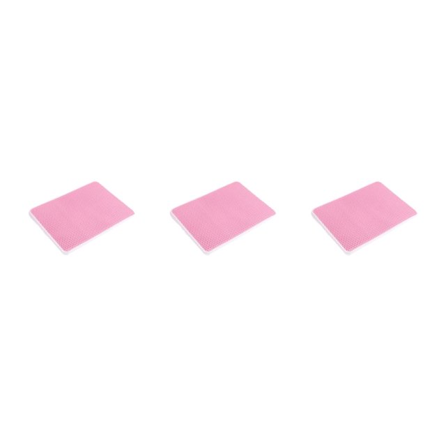 maskred Easy To Clean Litter Mat Safe And Non-toxic Cat Accessories Cute Practical Pink 30*30cm 3Set
