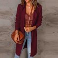 thumbnail image 2 of Pisexur Cardigan à Manches Longues pour Femmes Mode Haut Cardigan Poche Manteau Décontracté Long Ouvert Cardigans, 2 of 7