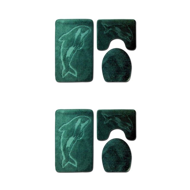 Transemion 3pcs/set Absorbent Bath Mat For Bathtub And Shower Easy To Clean Durable Comfortable Eco-friendly PJ210917-A010 2Set
