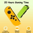 thumbnail image 3 of Switch Controller for Nintendo Switch, Switch Remote Control supports Dual Vibration/Motion Control/Screenshot/Wake-up (Orange and Green), 3 of 16
