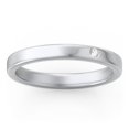 thumbnail image 3 of Stackable Birthstone Ring with Engraving - Cubic Zirconia / White Topaz (April), 3 of 7