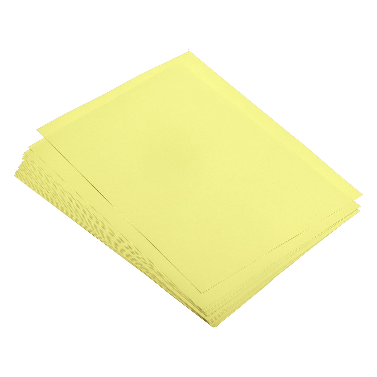Uxcell 50 Sheets Colored Copy Paper 11.8x7.9 Inch A4 Printer Paper 80gsm Light Yellow for Office Printing, Document Copying, Invitations, Forms, Art Projects