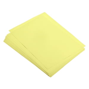 Uxcell 50 Sheets Colored Copy Paper 11.8x7.9 Inch A4 Printer Paper 80gsm Light Yellow for Office Printing, Document Copying, Invitations, Forms, Art Projects