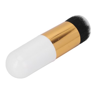 Pinceau de Maquillage, Pinceau pour Fard à Joues Visage Professionnel Cosmétique en Forme d'Arc Pointu pour Maquillage Quotidien pour Femmes Blanc Or