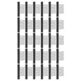 thumbnail image 3 of 30pcs en Acier Inoxydable 7 Pinces à Peigne de Dents, Conception d'Arc, Durable, 3.8 2.9cm, Adapté pour et, 3 of 8