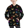thumbnail image 2 of Birdeem Chandails à Manches Longues pour Filles Col Ras du Cou Chandail à Capuchon Surdimensionné Mode pour Enfants Chandail à Manches Longues à Enfiler Hauts 4-14 Ans pour Filles et Garçons, 2 of 6