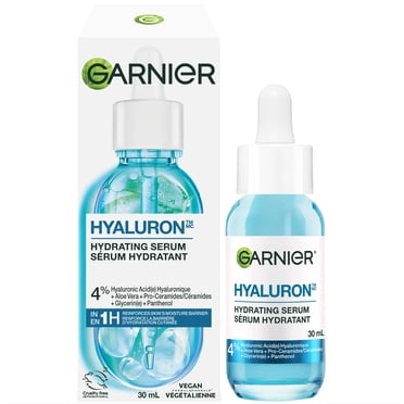 Garnier Hyaluronic Acid Face Serum With Aloe Vera, Replumping and Hydrating