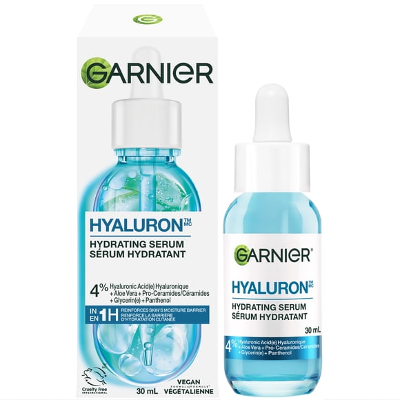 Garnier Sérum pour le Visage à l'Acide Hyaluronique avec Aloé Vera, Repulpant et Hydratant