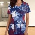thumbnail image 5 of Hauts à Manches Courtes pour Femmes Mode Décontractée Unie Col Rond Manches Courtes Poches T-Shirt Ample Chandail Hauts à Manches Courtes pour Femmes, 5 of 5