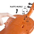 thumbnail image 4 of Hey! Play! Violon Jouet pour Enfants avec 4 Cordes Réglables et Nœud - Sons Musicaux - Instrument Réaliste pour Apprendre la Musique Classique, 4 of 5