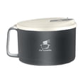 thumbnail image 2 of Aursykel Large Capacity Stainless Steel Instant Bowl with Lid for Student Dormitory Suit for Lunch Rice Easy Drainage Portable Lightweight and Sturdy for Long term Use, 2 of 6