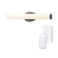 thumbnail image 1 of Globe Electric 24" Black Dimmable Color Adjustable LED Integrated Vanity Light with Dimmer Remote, Modern Style, 1 of 9