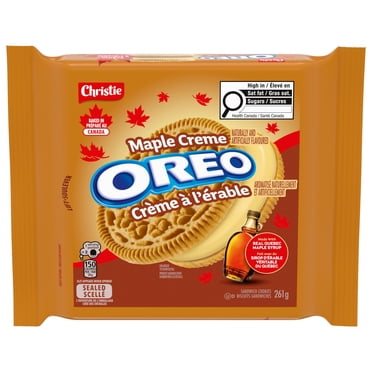 OREO, Maple Creme Sandwich Cookie, Made with Real Quebec Maple Syrup, Baked in Canada