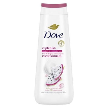 Dove Nettoyant Corporel pour 24 H de Peau Douce Fruit du Dragon + Crème de Coco Reconstituant, 591 ml