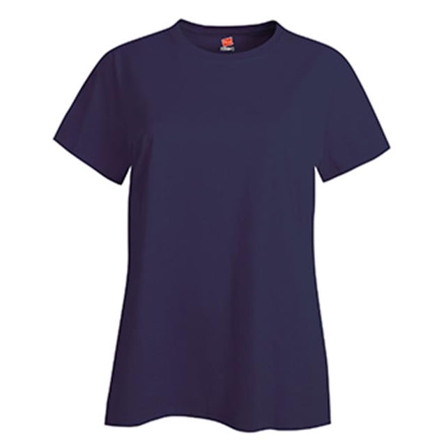 Hanes SL04 T-Shirt Nano pour Femmes - Bleu Marine, 2X