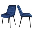 thumbnail image 1 of Alexent Modern Velvet Dining Chair, Blue (Set of 2), 1 of 12