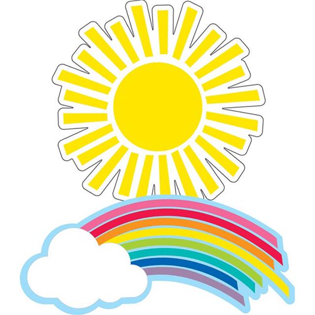 Carson Dellosa CD-120558 Rainbows & Suns Cut-Outs