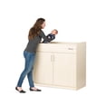thumbnail image 2 of Foundations SafeSwing Changing Table, Built-In Storage & Soft-Close Hinges, Natural, 2 of 4