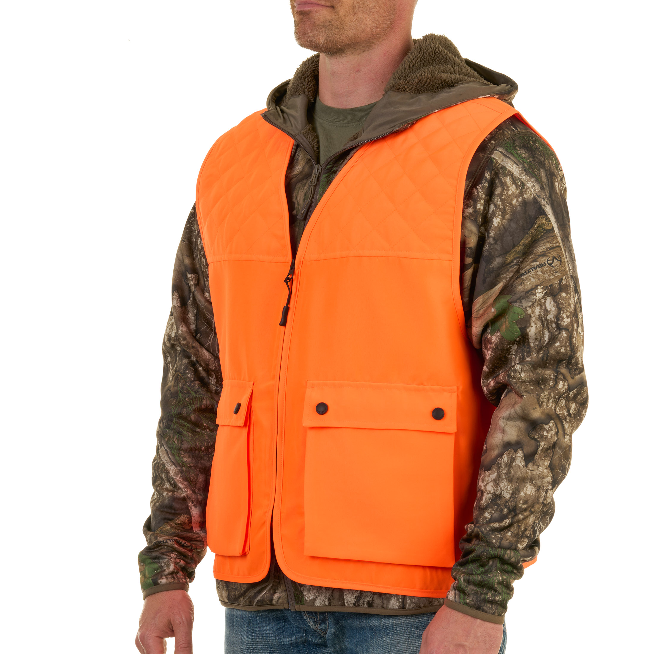 Realtree Blaze Orange Men's Hunting Cover Vest, S/M