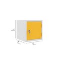 thumbnail image 3 of 12" Cube lockers -carcass Gray - Door (Yellow), 3 of 5