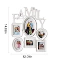 thumbnail image 3 of UsRHHA Cadre Photo Combo Familial en PVC Mural, Affiche 6 Photos pour Bureau et Table, Collection de Cadres Photo Multiples, 3 of 7