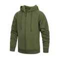 thumbnail image 1 of LOVZFMLL Jackets for Men's Solid Color Hooded Cardigan Loose Casual Sports Zipper Sweatshirt Jacket, 1 of 9
