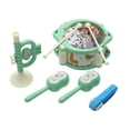 thumbnail image 2 of KTTECTOA Musical Toy Set Hand Pat Drum Rattle Trumpet Early Learning Percussion Instrument for Infants Safe ABS Plastic Newborn Gift for Boys and Girls Clearance Outdoor Toys Canada Days, 2 of 6