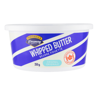 Foothills Creamery Salted Whipped Butter Tub 250 g